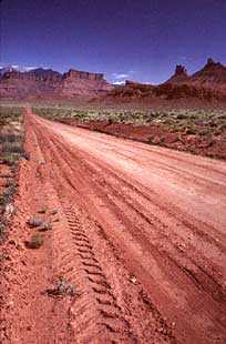 road near Moab, Utah, 1984